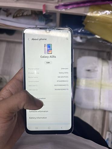 samsung planşet qələmi: Samsung Galaxy A05s, rəng - Bənövşəyi, İki sim kartlı — 1