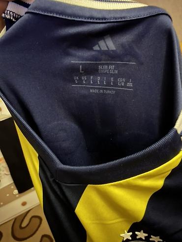 Kişi geyimləri: Futbolka, Adidas, L, rəng - Göy — 4