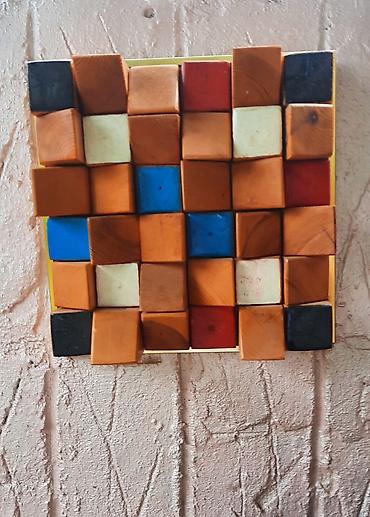 jasmin agaci: Akustik diffuzor panel - Material: təbii ağacdan hazırlanmış kub — 1