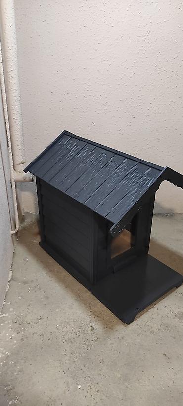 it yuvasi satilir: Taxta it/kedi evi – qapalı, damlı, eyvanlı model - Material: tam — 1