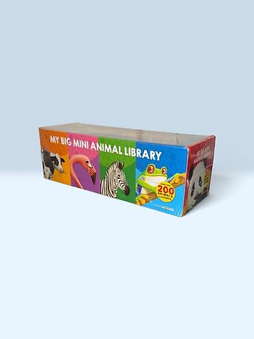Набор «My Big Mini Animal Library» — коробка с мини‑книжками о at lalafo.kg Набор «My Big Mini Animal Library» — коробка с мини‑книжками о