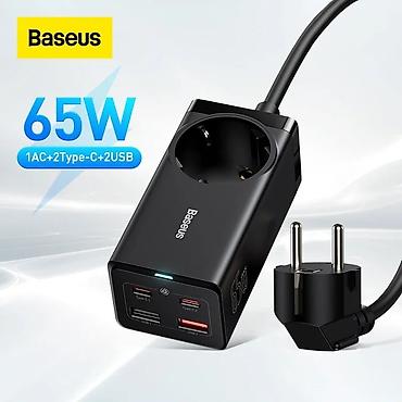 Uzadıcılar: Baseus 65W GaN³ Pro masaüstü enerji zolağı Xüsusiyyətlər: - Ümumi — 2