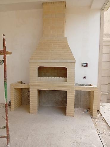 mangal: Kərpicdən açıq havada mətbəx və manqal kompleksi tikintisi Əlaqə — 9