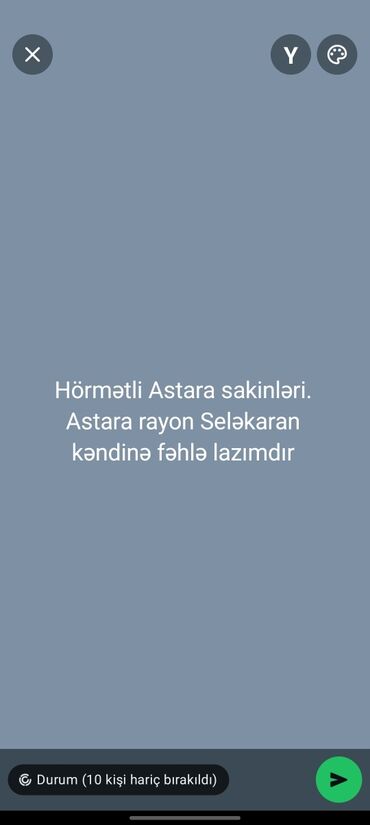 İş: Hörmətli Astara sakinləri Astara rayon Seləkaran kəndinə fəhlə