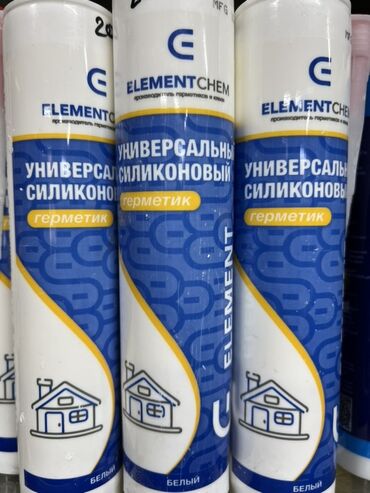 молдинг для стен: Универсальный силиконовый герметик Elementchem в тубах. Предназначен