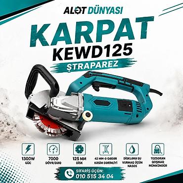 misar dasi: KARPAT KEWD125 ştraparez Texniki xüsusiyyətlər: - Güc: 1300 W - — 1