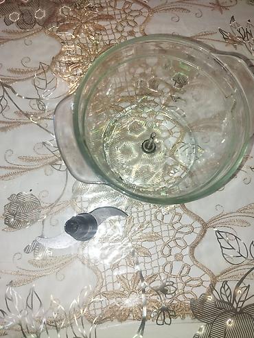 et: Şüşə doğrayıcı qabı və bıçaq komplekti - Material: qalın, şəffaf şüşə — 5