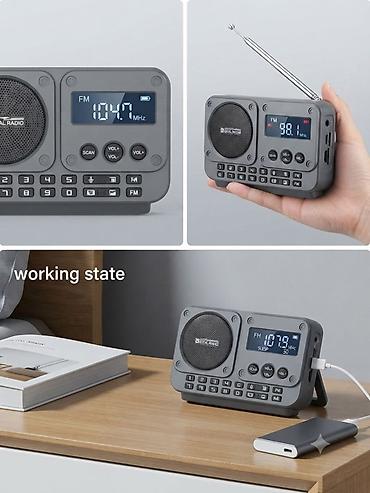 walkman: Портативный FM‑радиоприёмник с цифровым дисплеем - Диапазон FM — 1