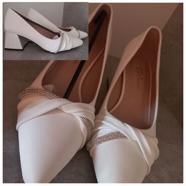 обувь туфли женские: Туфли 37, цвет - Белый