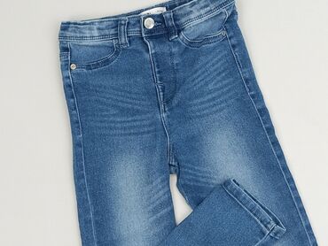 sinsay wide leg jeans: Spodnie jeansowe, SinSay, 7 lat, 122, stan - Dobry