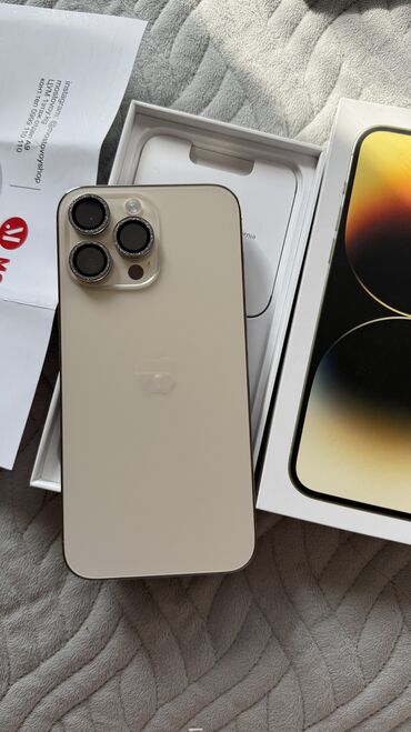 мобильные телефоны редми 9: IPhone 14 Pro Max, Б/у, 256 ГБ, Золотой, Зарядное устройство, Защитное стекло, Чехол, 89 %