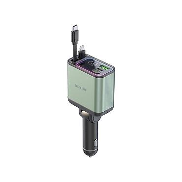Avtoelektronika: Green Lion Retractable 90W Car Charger – avtomobil üçün yüksək güclü — 2