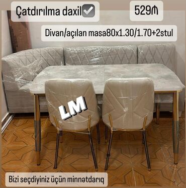 metbex divanları: 💫 *Mətbəx dəsti* Qiymət : *529₼* Divan:1.20x1.70