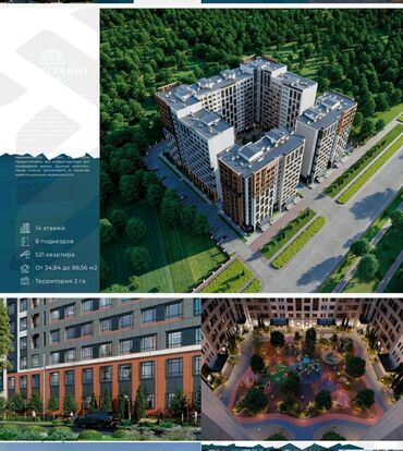 Продажа квартир: 3 комнаты, 88 м², Элитка, 14 этаж, ПСО (под самоотделку)