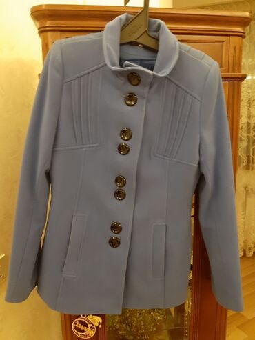 qadınlar üçün uzun palto: Palto L (EU 40), rəng - Mavi