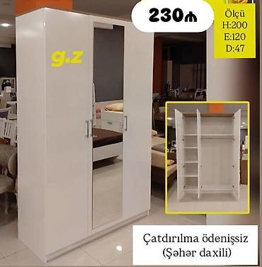 guzgu boydan: Məhsul: 3 qapılı paltar dolabı modelləri Xüsusiyyətlər: - Ölçü — 9