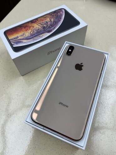 iphone az: IPhone Xs Max, 256 GB, Qızılı, Face ID, Barmaq izi