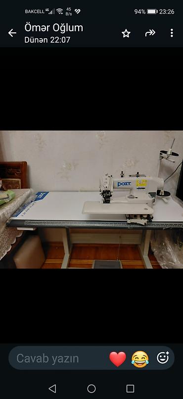 Tikiş maşınları: Yeni elektron DOIT sənaye tikiş maşını – masa və pedal ilə DOIT — 4