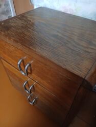 тумба с тремя ящиками: Тумба для вещей и одежды, Без зеркала, Дерево, цвет - Коричневый