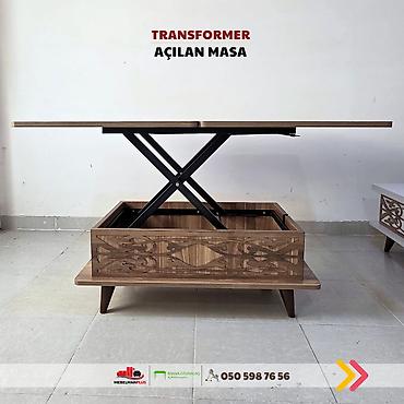 Masalar: Jurnal masası, Yeni, Transformer, Laminat, Dördbucaq masa — 6