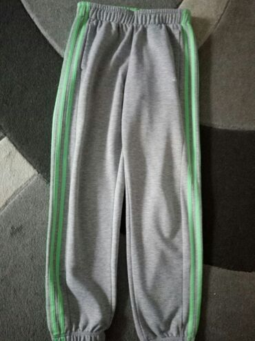 psg trenerke: Sweatpants, S (EU 48), Adidas, color - Grey, Cotton