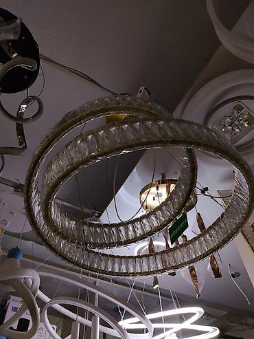 smart light: Подвесная светодиодная люстра с тремя кольцами - Дизайн: три — 2