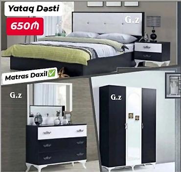 ucuz yataq: *Yataq Dəsti 650AZN* *✔️Dolab 3 Qapılı :200×120×47* ✔️İstehsal Rusiya — 1
