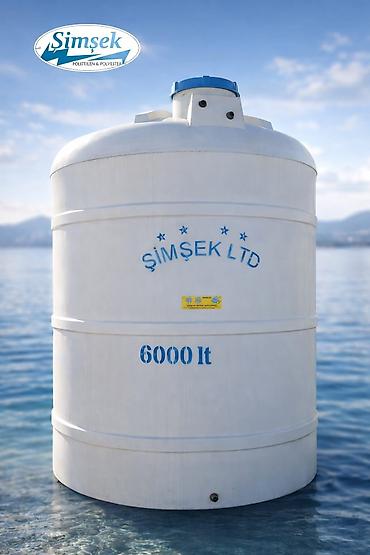Baklar və çənlər: Şimşek LTD 6000 lt su çəni - Həcm: 6000 litr - Material: Polietilen — 1