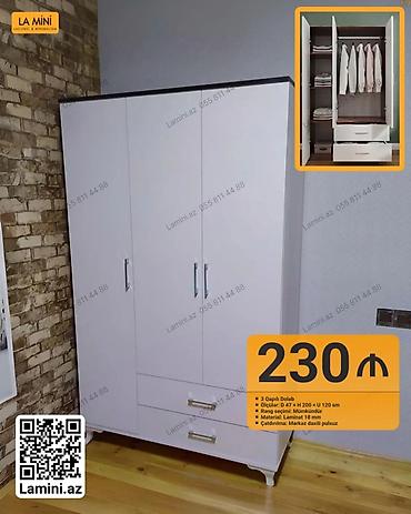 Ev və bağ: 3 qapılı dolab - Ölçülər: Dərinlik 47 sm, Hündürlük 200 sm, En 120 sm — 1
