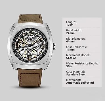 Ručni satovi: AKCIJA - Sea-Gull 849.27.6094HK - 44mm - Skeleton( SeaGull ) Potpuno — 8