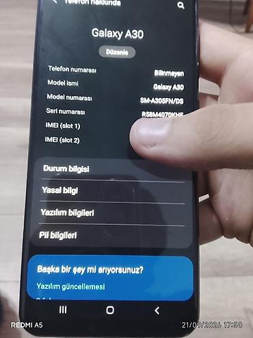 note 10 pro samsung: Samsung Galaxy A30, rəng - Mavi, İki sim kartlı — 3
