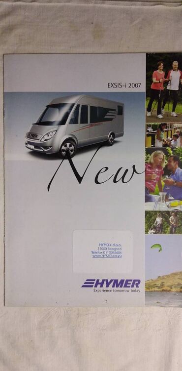 Knjige i stripovi: Prospekti za kampere Hymer 2007 god.Cena za kom — 22