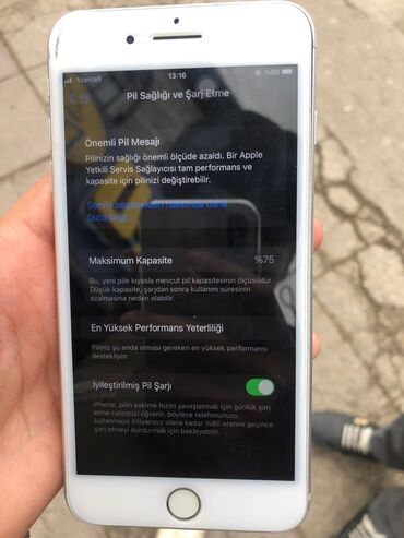 Apple iPhone: IPhone 8 Plus, 64 GB, Gümüşü, Barmaq izi — 16