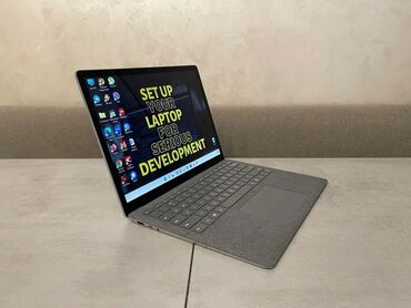 microsoft surface laptop: Ультрабук, Microsoft Surface, 8 ГБ ОЗУ, Intel Core i5, 13.3 ", Б/у, Для несложных задач, память NVMe SSD