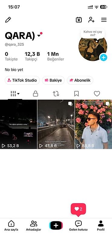 Маркетинг, реклама, PR: TikTok Səhifəsi SATILIR. !!! Son qiymətdir. Heç kim endirimlə bağlı — 1