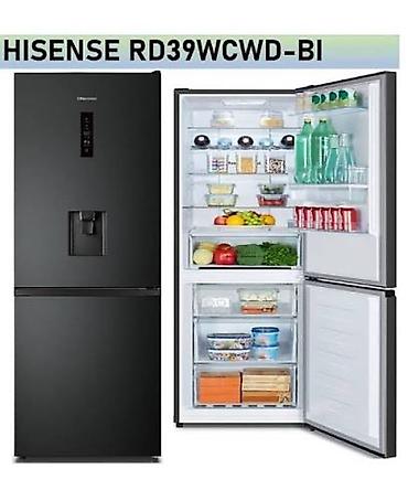 hisense tv kanal yigmaq: Yeni 2 qapılı Hisense Soyuducu Satılır, rəng - Qara, Dispenserli — 1