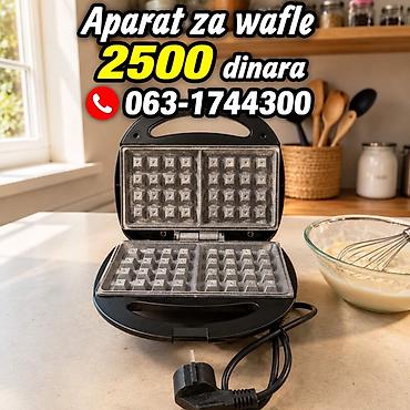 poklon za decka: Aparat za vafle - Električni aparat sa kalupom za dve vafle klasičnog — 1