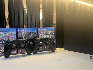 Haima: PLAYSTATİON 4 SLİM 500GB PROBLEMSİZ SUPER VƏZYƏTDƏ TERMO PASTASI YENİ