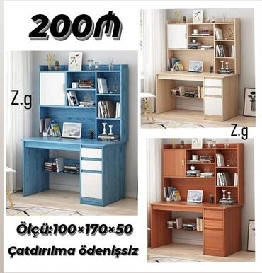 kreditlə masa dəsdi: *Yazı Masası 💫200Azn* ✔️Material Rusiya İstehsalı Laminat 18/lik