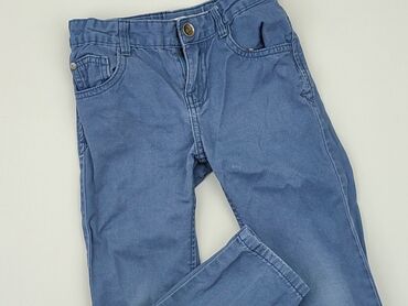 jeansy niebieskie z dziurami: Jeans, Inextenso, 4-5 years, 110, condition - Fair