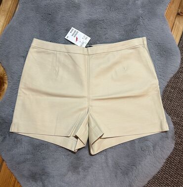 h m kozne pantalone: S (EU 36), color - Beige, Single-colored