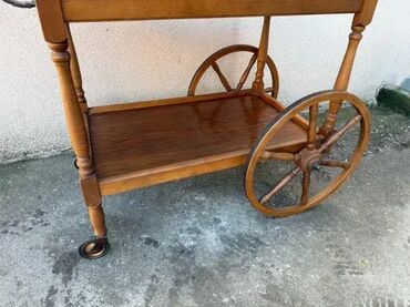 RS - Antique Drinks Carts: Stara drvena barska kolica za piće ✨ Odlično stanje 📸 Kao na slikama — 8