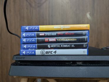 ps4 бу: Набор из пяти игр для PlayStation 4 slim 500 Гб 2 геймпада и MK10 и