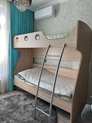 mebel ustu: Oğlan və qız üçün, İşlənmiş, Çarpayı, Matras ilə, Siyirməsiz, Laminat — 3