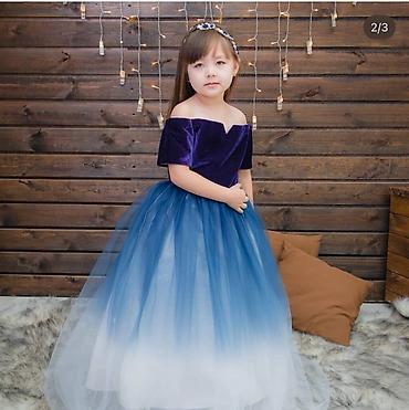 Платья: Детское платье, цвет - Фиолетовый — 1