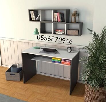 Uşaq masaları: Oğlan və qız üçün, Yeni, Siyirməli, Yazı masası, Stulsuz — 30