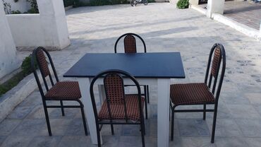 restoran stol: Stol stul dəsti satılır.Tam sağlam vəziyyətdədir.Qirigi sınığı