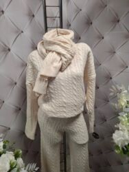 Kompleti: ❤️❤️ trodelni trikotazni kompleti pantalone+dzemper+šal 3600❤️❤️ — 2