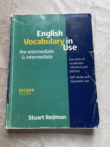 işlənmiş kitablar: English Vocabulary in Use.Pre-intermediate&intermediate