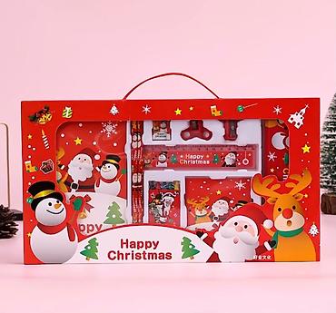 аниме вещи: Подарочный новогодний набор канцелярии “Happy/Merry Christmas” Яркий — 1